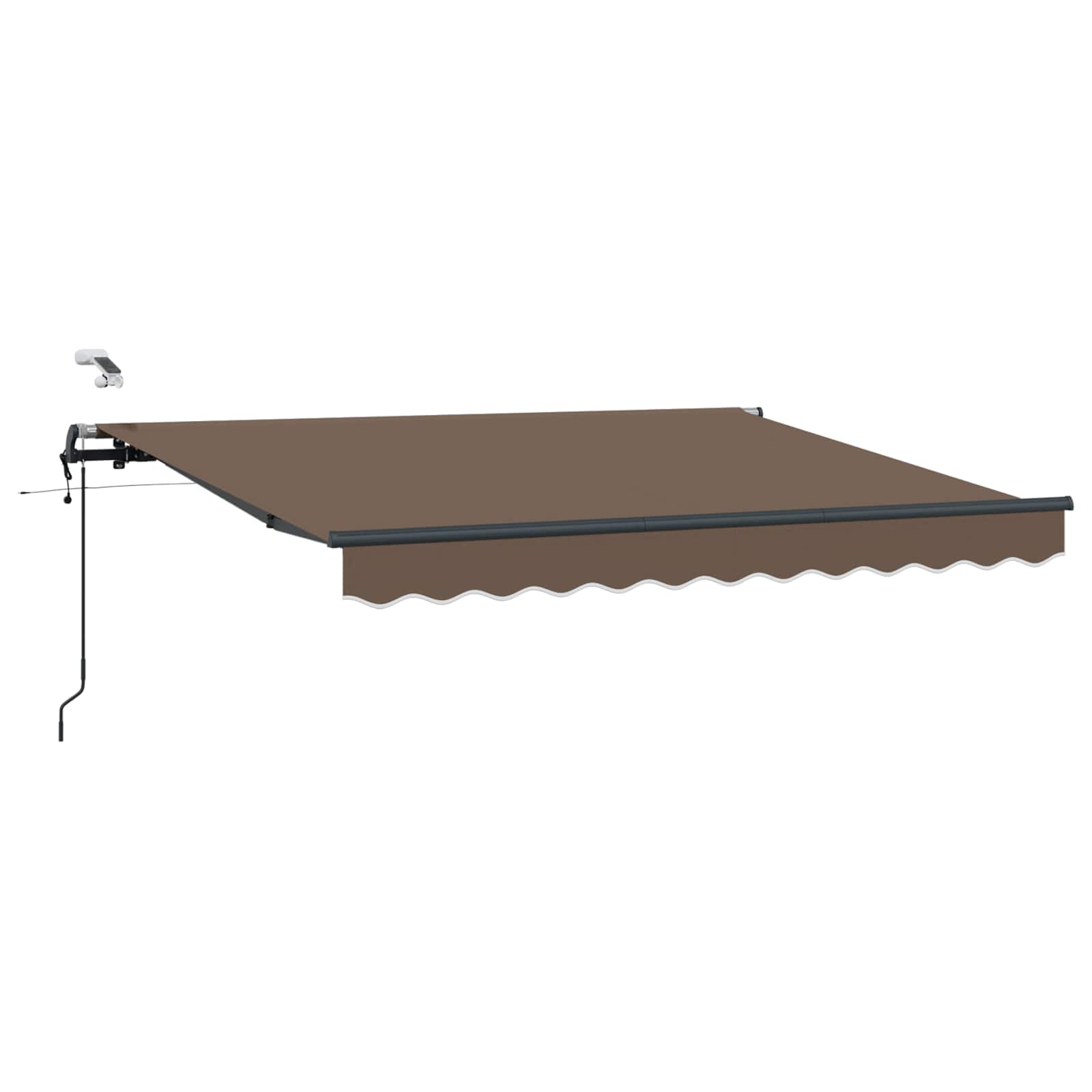 Markiseduge Gråbrun 400 × 300 cm Polyester