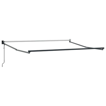 Udtrækkelig markise Gråbrun 4 × 3 m Polyester og metal