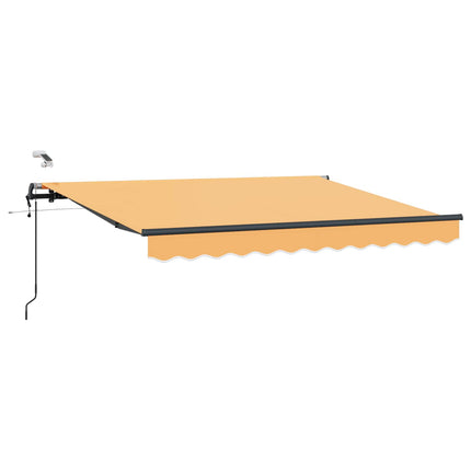 Udtrækkelig markise Sandfarvet 450 × 300 cm Polyester