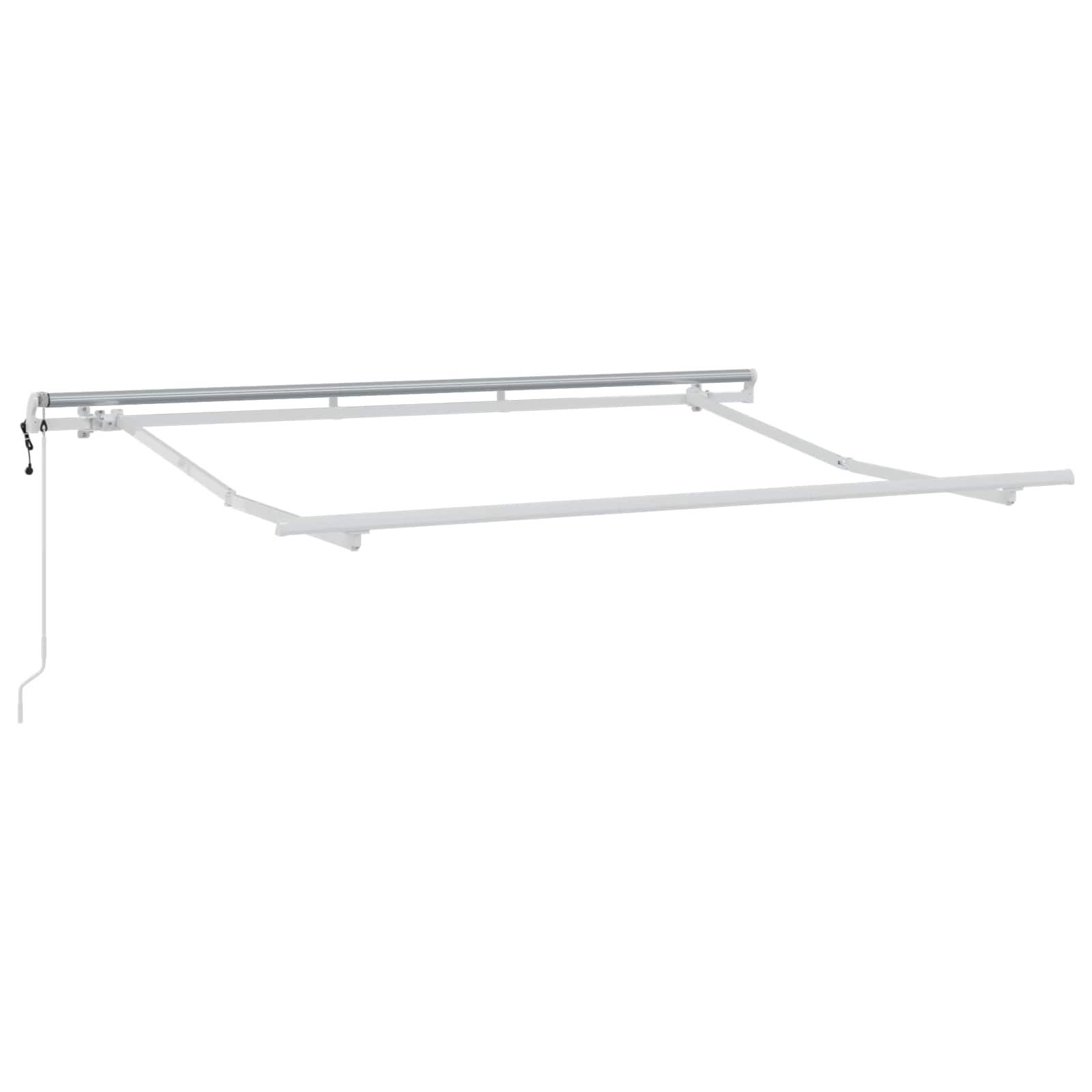 Udtrækkelig markise Gråbrun 500 × 300 cm Stof og aluminium
