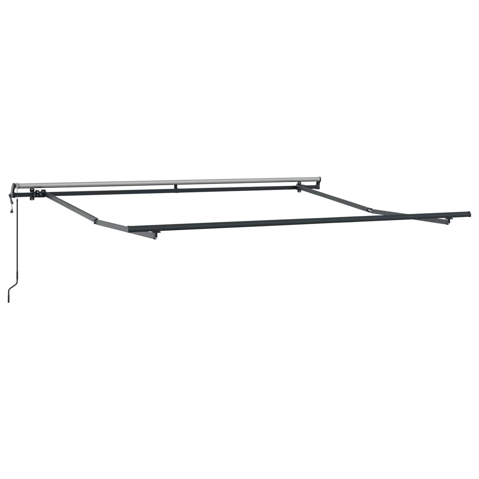 Udtrækkelig markise Sandfarvet 500 × 300 cm Stof og aluminium