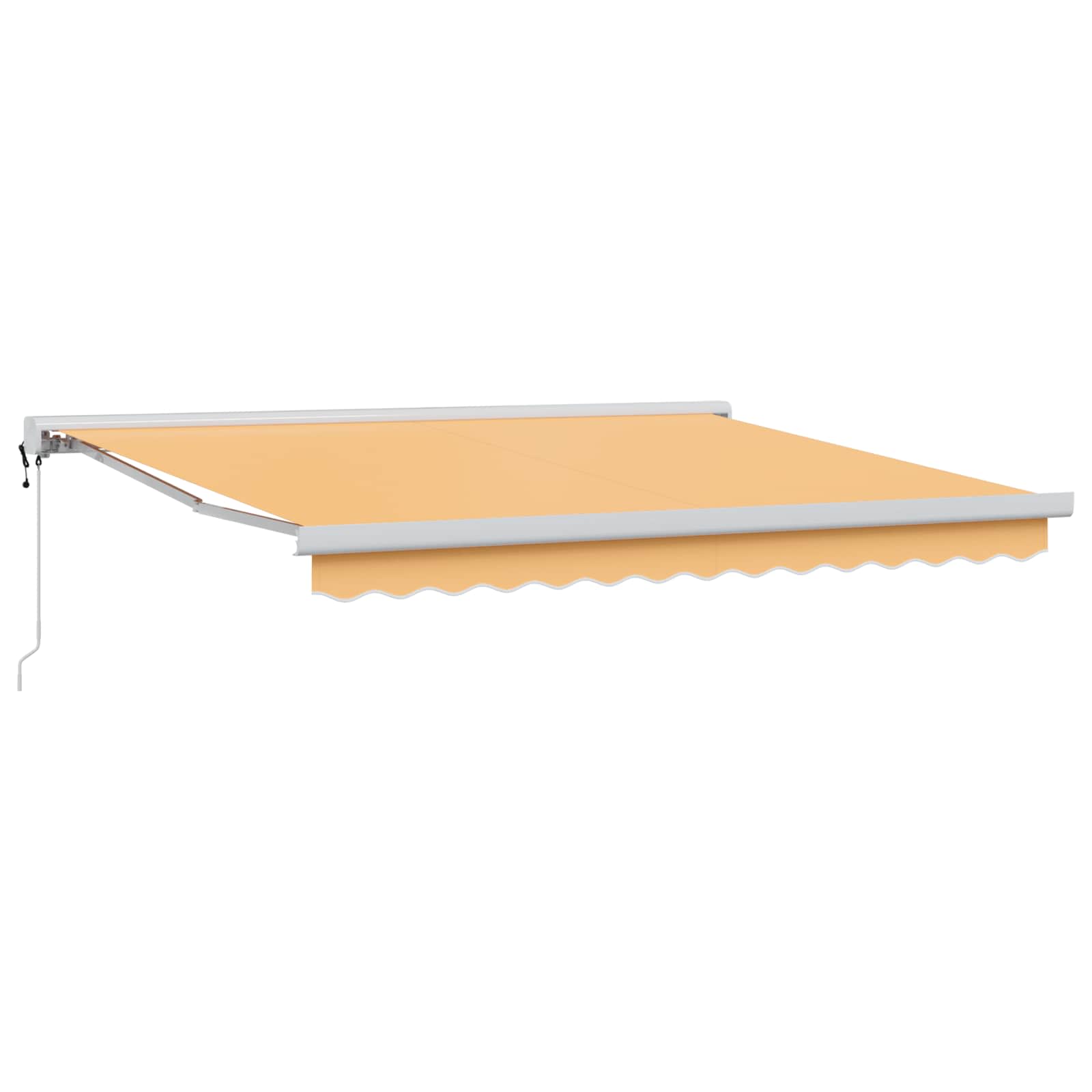 Markise Sandfarvet 500 × 300 cm Polyester og Aluminium