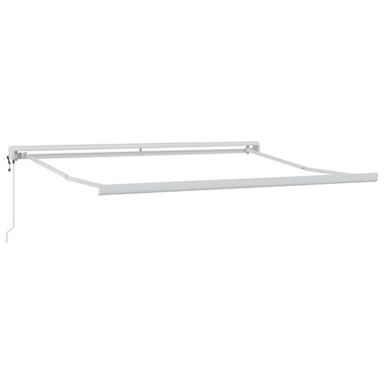 Udtrækkelig markise Sandfarvet 500 × 300 cm Stof og Metal