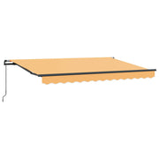 Utrækkelig Markise Sandfarvet 500 × 350 cm Polyester og Stål