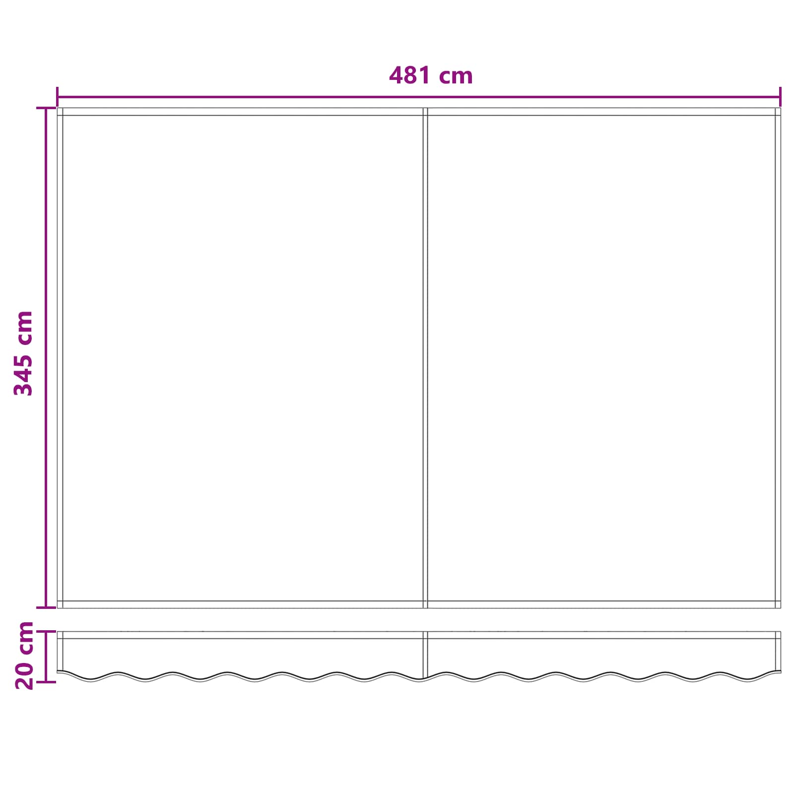 Elektrisk Utrækkelig Markise Sandfarvet 5 × 3,5 m