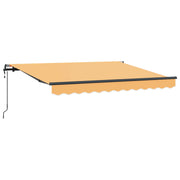 Utrækkelig Markise Sandfarvet 600 × 350 cm Stof og aluminium