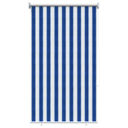 Udendørs rulleskærm 90% UV blok Blå og Hvid Stribet 80 x 230 cm