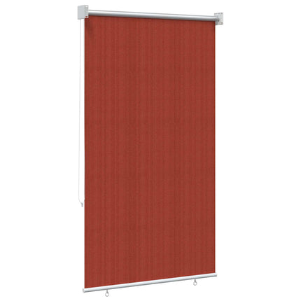 Udendørs rulleskærm 90% UV blok Terracotta 100 x 230 cm HDPE