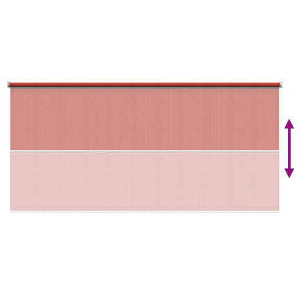 Udendørs rulleskærm 90% UV blok Terracotta 240 x 230 cm HDPE