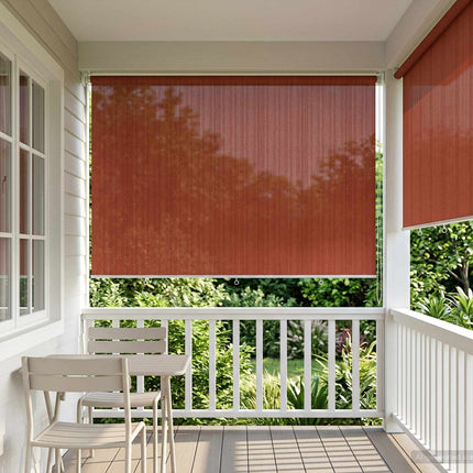 Udendørs rulleskærm 90% UV blok Terracotta 300 x 230 cm HDPE