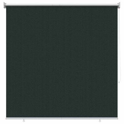 Udendørs rulleskærm 90% UV blok Mørkegrøn 140 x 140 cm HDPE