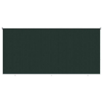 Udendørs rulleskærm 90% UV blok Mørkegrøn 300 x 140 cm HDPE