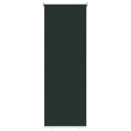 Udendørs rulleskærm 90% UV blok Mørkegrøn 80 x 230 cm HDPE