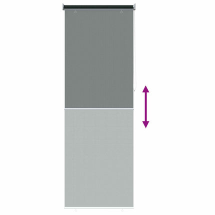 Udendørs rulleskærm 90% UV blok Mørkegrøn 80 x 230 cm HDPE