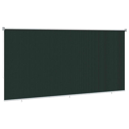 Udendørs rulleskærm 90% UV blok Mørkegrøn 400 x 230 cm HDPE