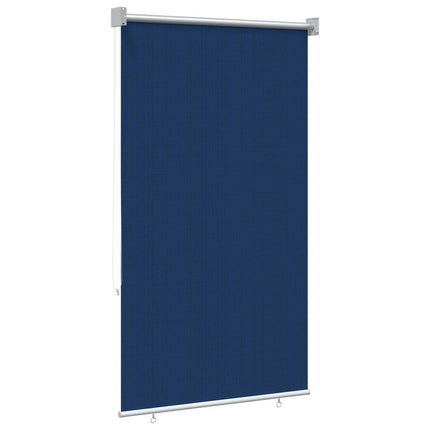 Udendørs rulleskærm 90% UV blok Blå 80 x 140 cm HDPE