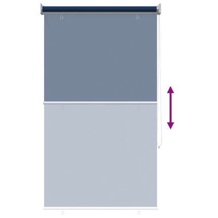Udendørs rulleskærm 90% UV blok Blå 80 x 140 cm HDPE