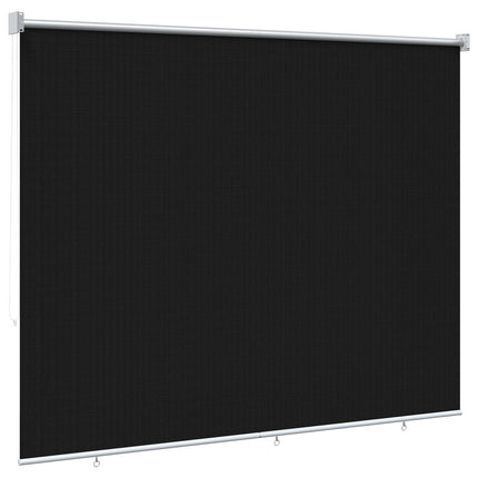 Udendørs rulleskærm 90% UV blok Sort 200 x 140 cm HDPE