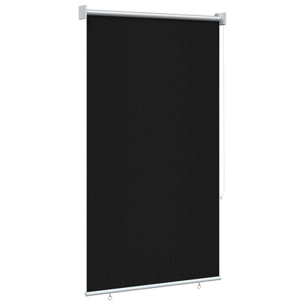 Udendørs rulleskærm 90% UV blok Sort 80 x 230 cm HDPE