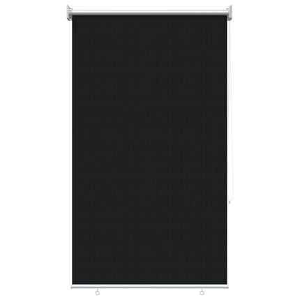 Udendørs rulleskærm 90% UV blok Sort 80 x 230 cm HDPE