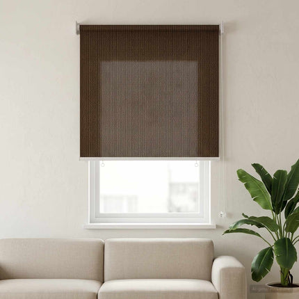 Udendørs rulleskærm 90% UV blok Brun 60 x 140 cm HDPE