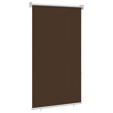 Udendørs rulleskærm 90% UV blok Brun 60 x 140 cm HDPE