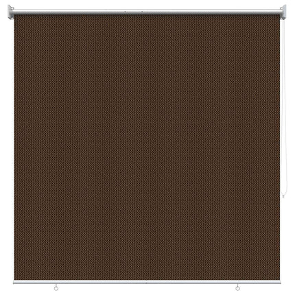Udendørs rulleskærm 90% UV blok Brun 140 x 140 cm HDPE