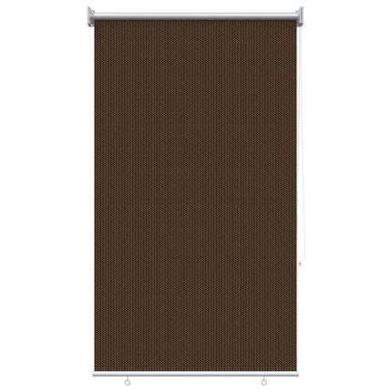 Udendørs rulleskærm 90% UV blok Brun 80 x 230 cm HDPE