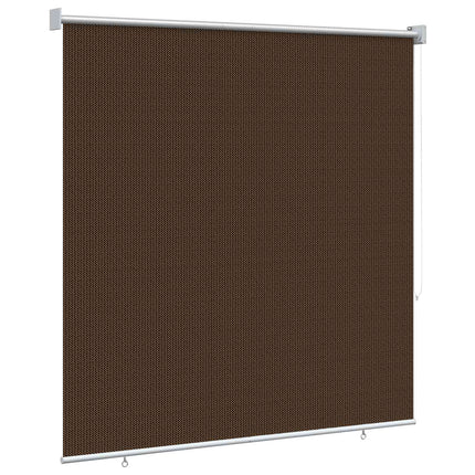 Udendørs rulleskærm 90% UV blok Brun 120 x 230 cm HDPE