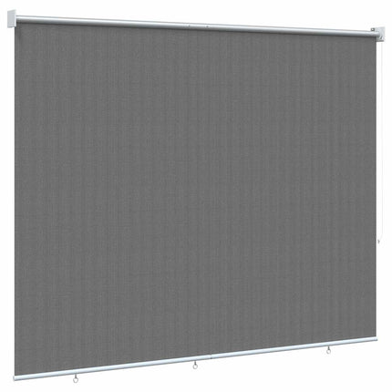 Udendørs rulleskærm 90% UV blok Lysegrå 140 x 140 cm HDPE