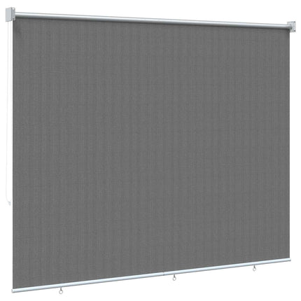 Udendørs rulleskærm 90% UV blok Lysegrå 140 x 140 cm HDPE