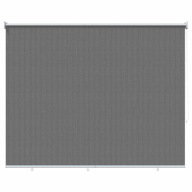 Udendørs rulleskærm 90% UV blok Lysegrå 220 x 140 cm HDPE