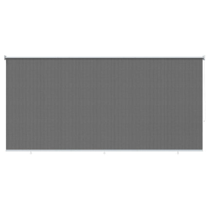 Udendørs rulleskærm 90% UV blok Lysegrå 350 x 140 cm HDPE