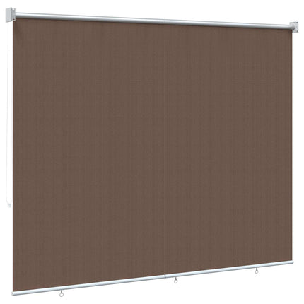 Udendørs rulleskærm 90% UV blok Gråbrun 160 x 140 cm HDPE