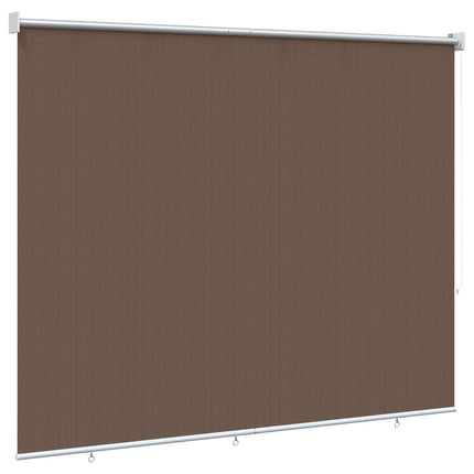 Udendørs rulleskærm 90% UV blok Gråbrun 180 x 140 cm HDPE