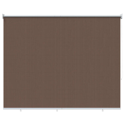 Udendørs rulleskærm 90% UV blok Gråbrun 220 x 140 cm HDPE