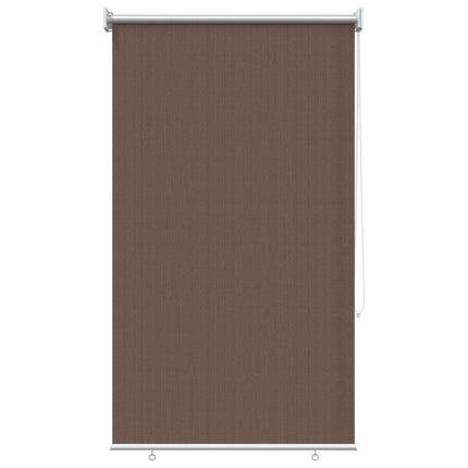 Udendørs rulleskærm 90% UV blok Gråbrun 60 x 230 cm HDPE