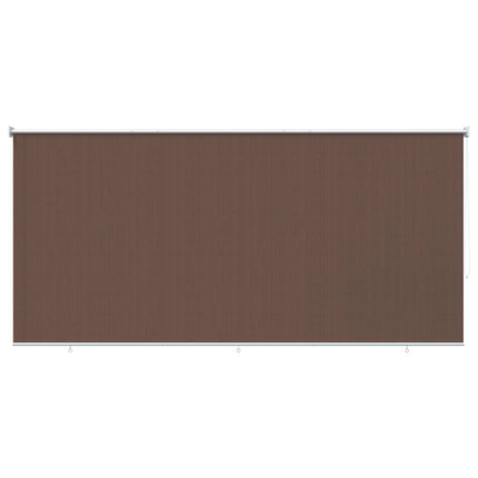 Udendørs rulleskærm 90% UV blok Gråbrun 400 x 230 cm HDPE