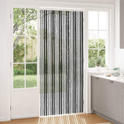 Insektgardin i chenille Grå og sort 100 x 230 cm 100% PP