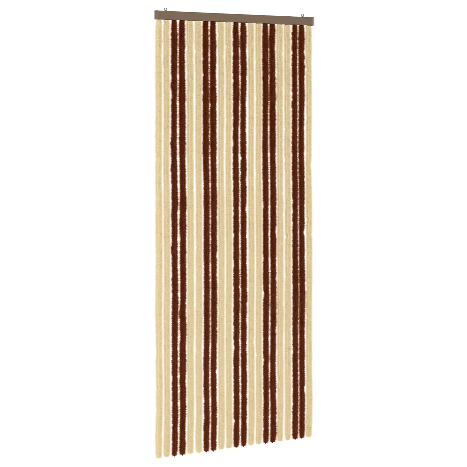 Insektgardin i chenille Brun og Beige 90 x 220 cm 100% PP