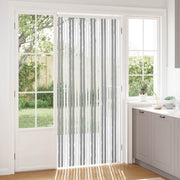 Insektgardin i chenille Grå og Hvid 100 x 220 cm 100% PP