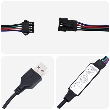 LED Strip 110 cm Flerfarvet PVC