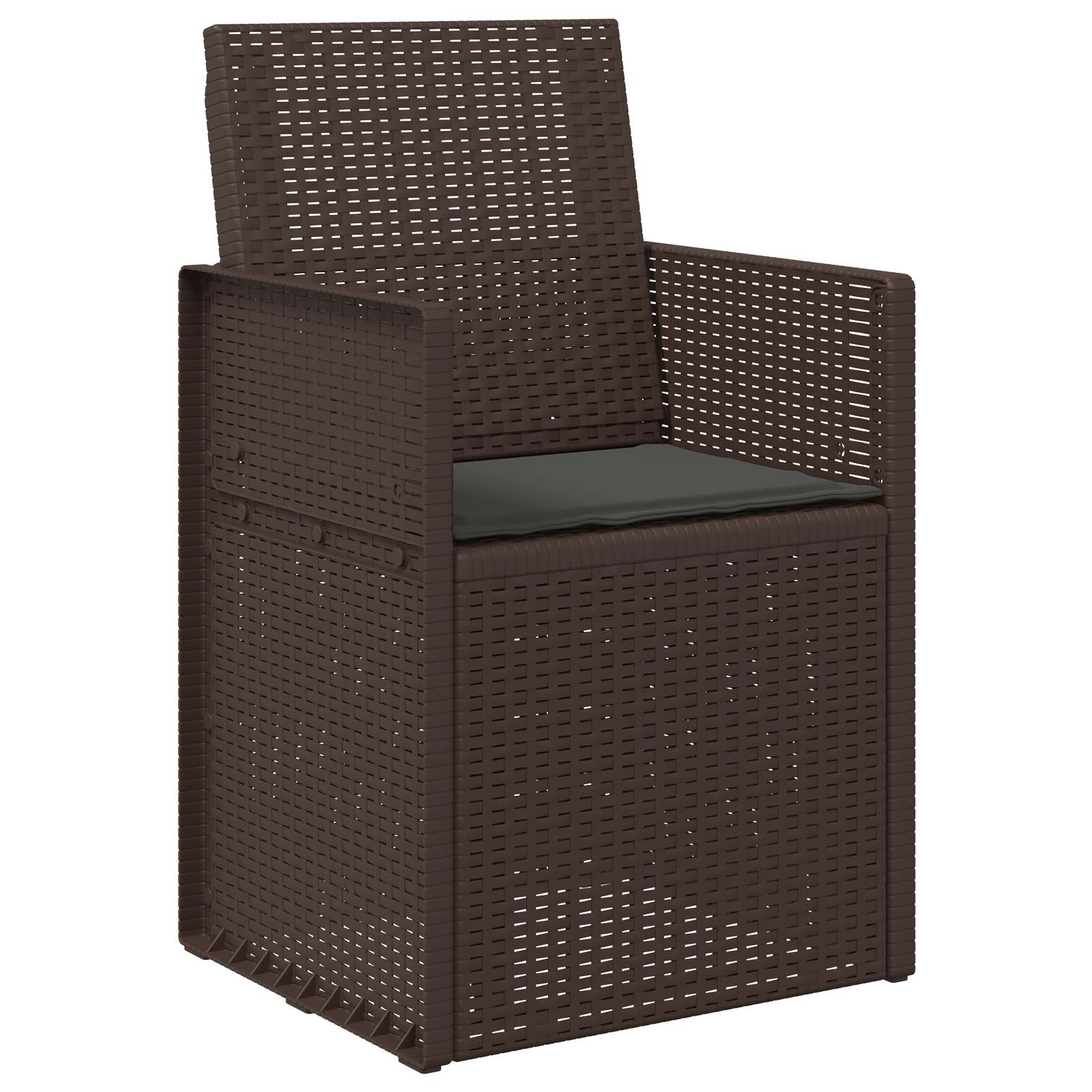 Sædepuder 2 pcs Antracit 47 x 36 x 2 cm Polyester