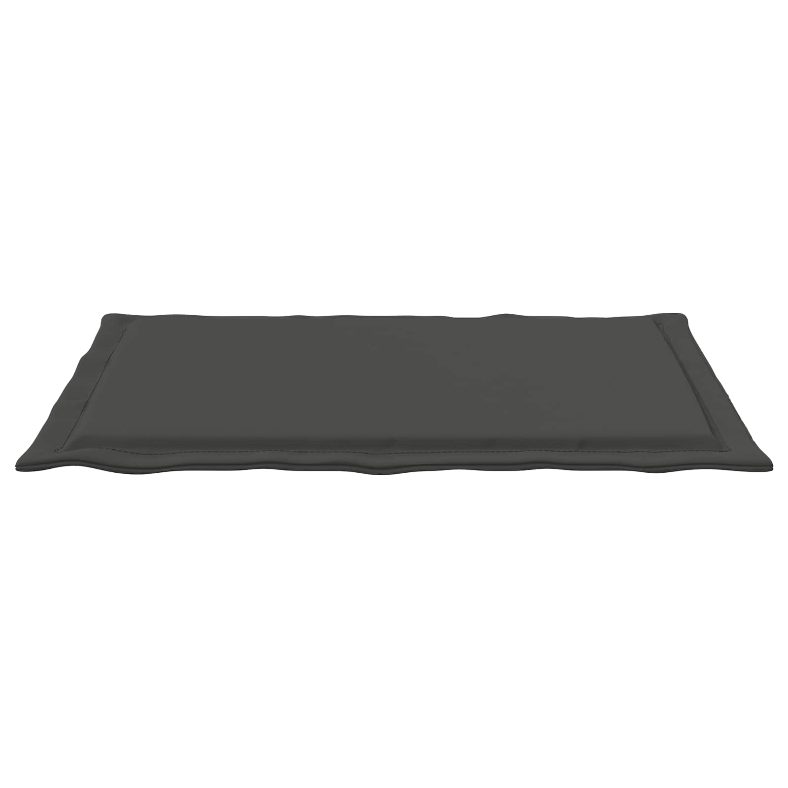 Sædepuder 2 pcs Antracit 47 x 36 x 2 cm Polyester