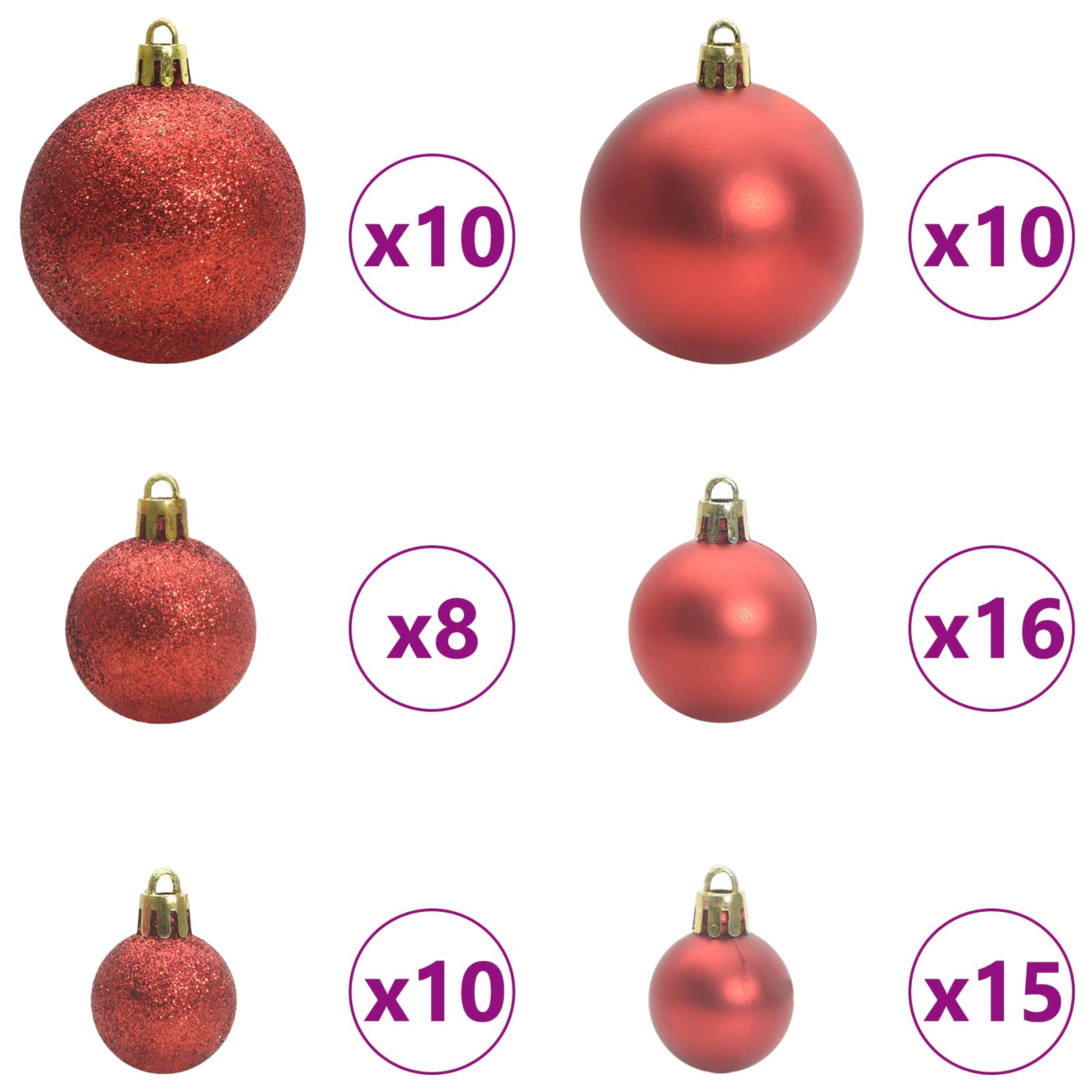 Kunstigt Hinged Juletræ med 300 LED'er Hvid 240 cm PVC og Stål