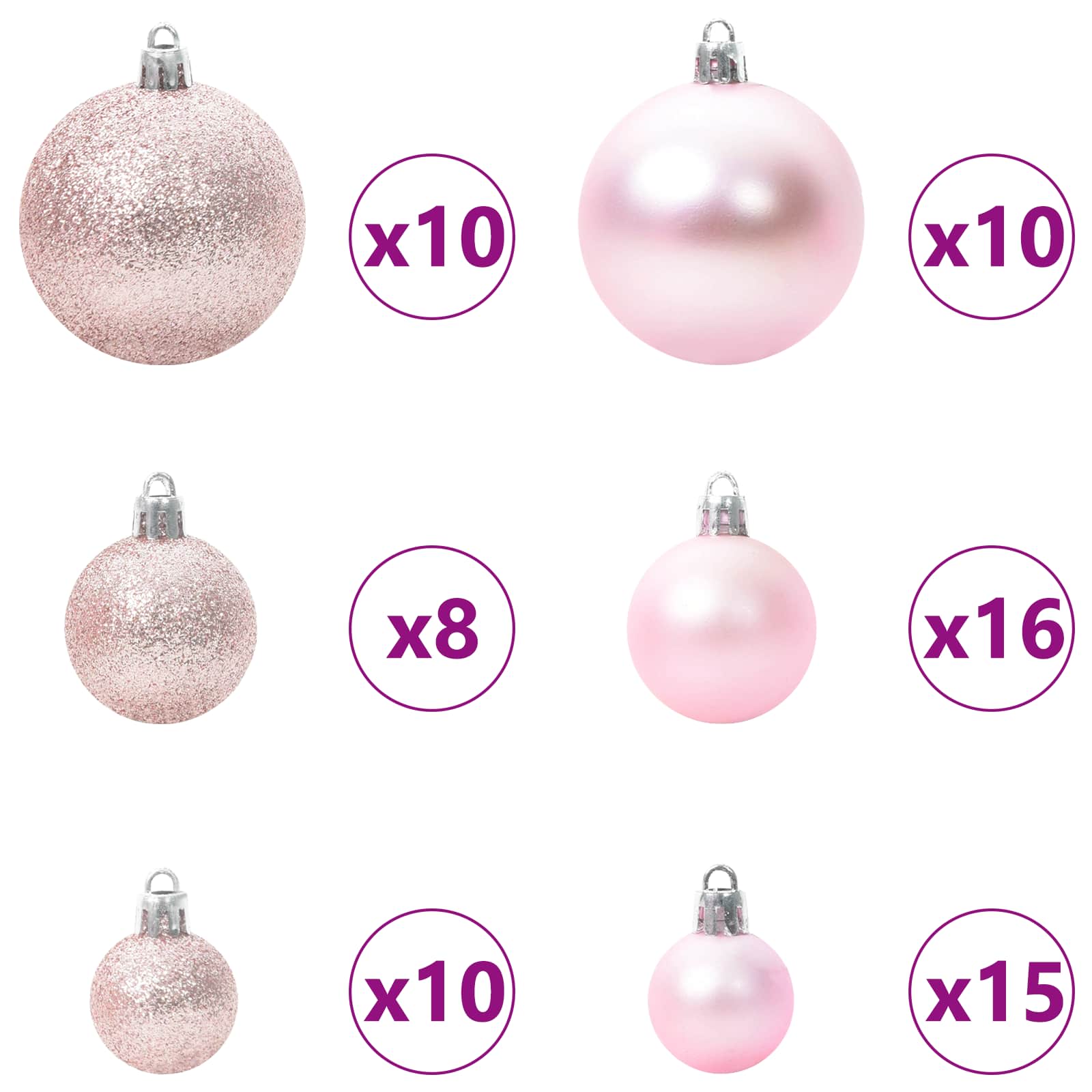 Kunstigt Hinged Juletræ med 300 LED'er Hvid 240 cm PVC og Stål