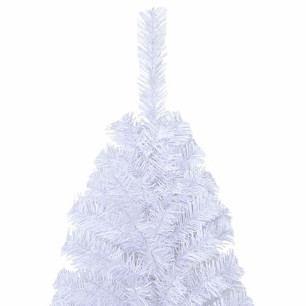 Kunstigt juletræ med 300 LED'er Hvid 240 cm PVC og Stål