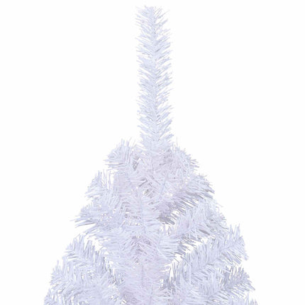 Kunstigt juletræ med 300 LED'er Hvid 180 cm PVC og Stål