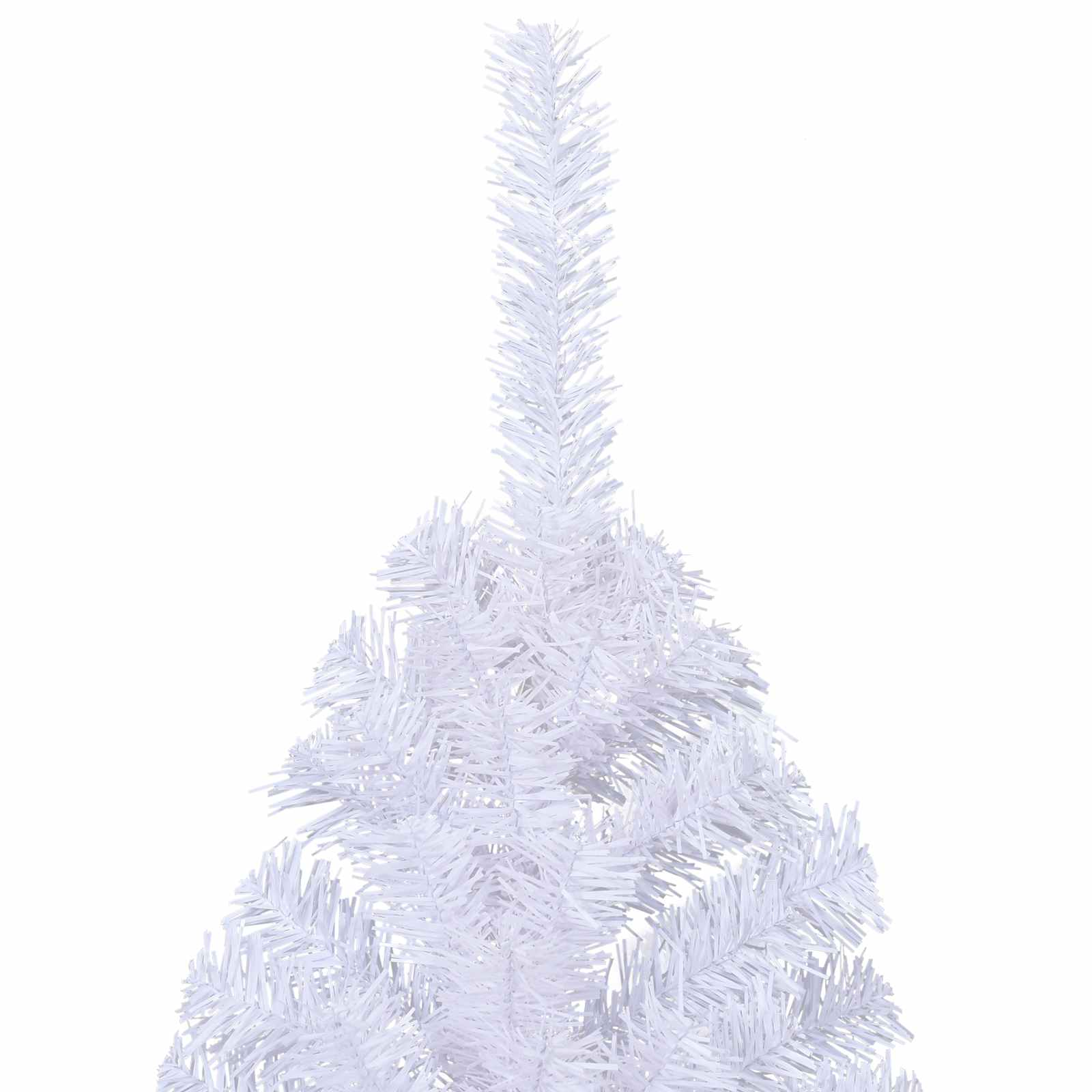Kunstigt juletræ med 300 LED'er Hvid 240 cm PVC og Stål