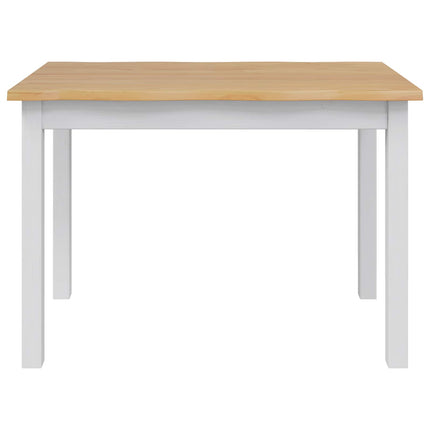 Spisebord EKAI Hvid 112 x 70 x 76,5 cm Massivt fyrretræ